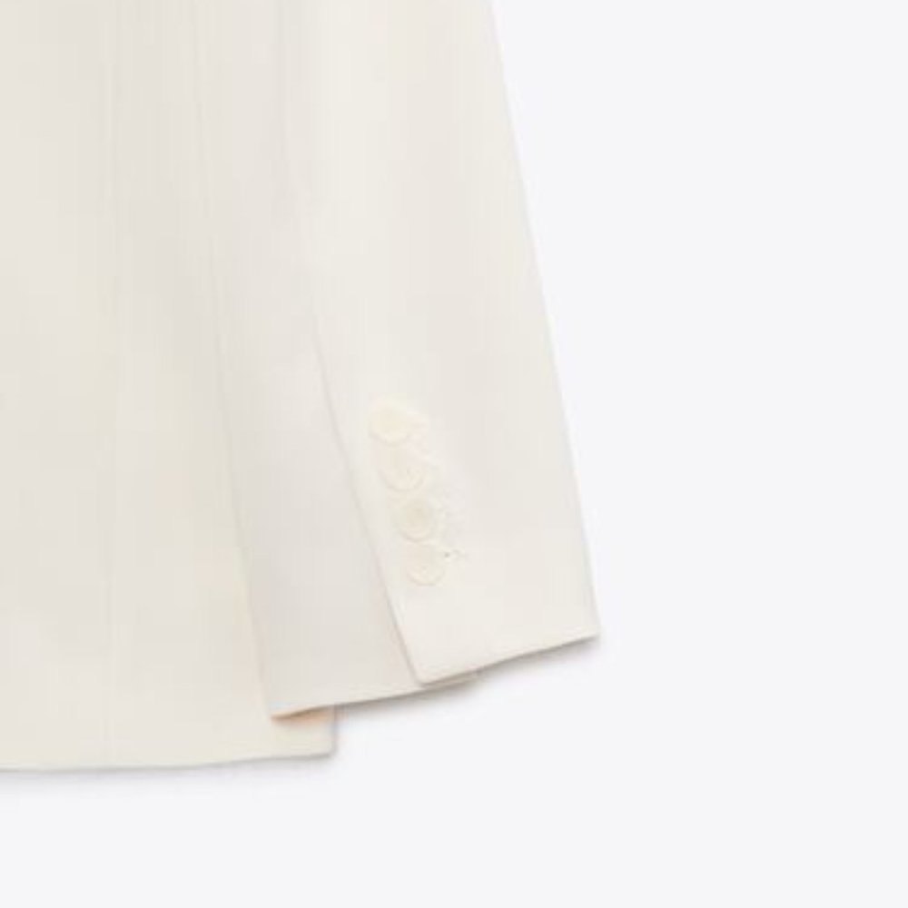 ZARA MINIMALIST STRAIGHT-FIT BLAZER - LIMITED EDITION - Picture 3 of 5